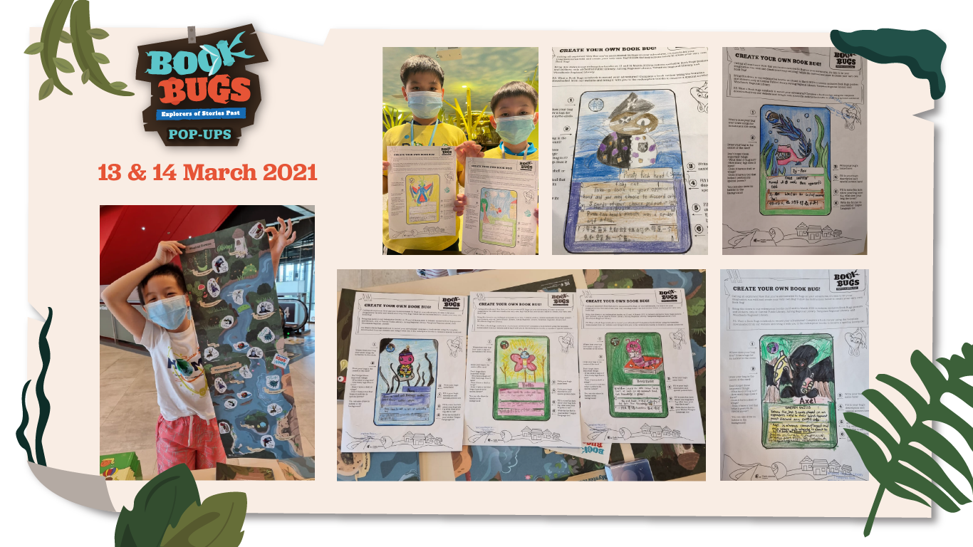 Book Bugs Pop-up Event Collage